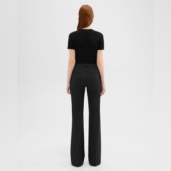 Theory Demitria 4 Pant in Good Wool - Picture 2 of 14